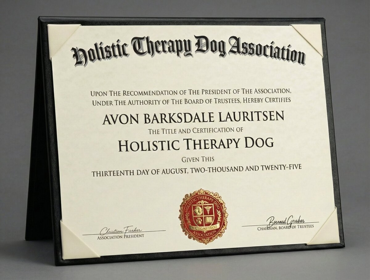 Official HTDA Diploma in Leatherette Holder